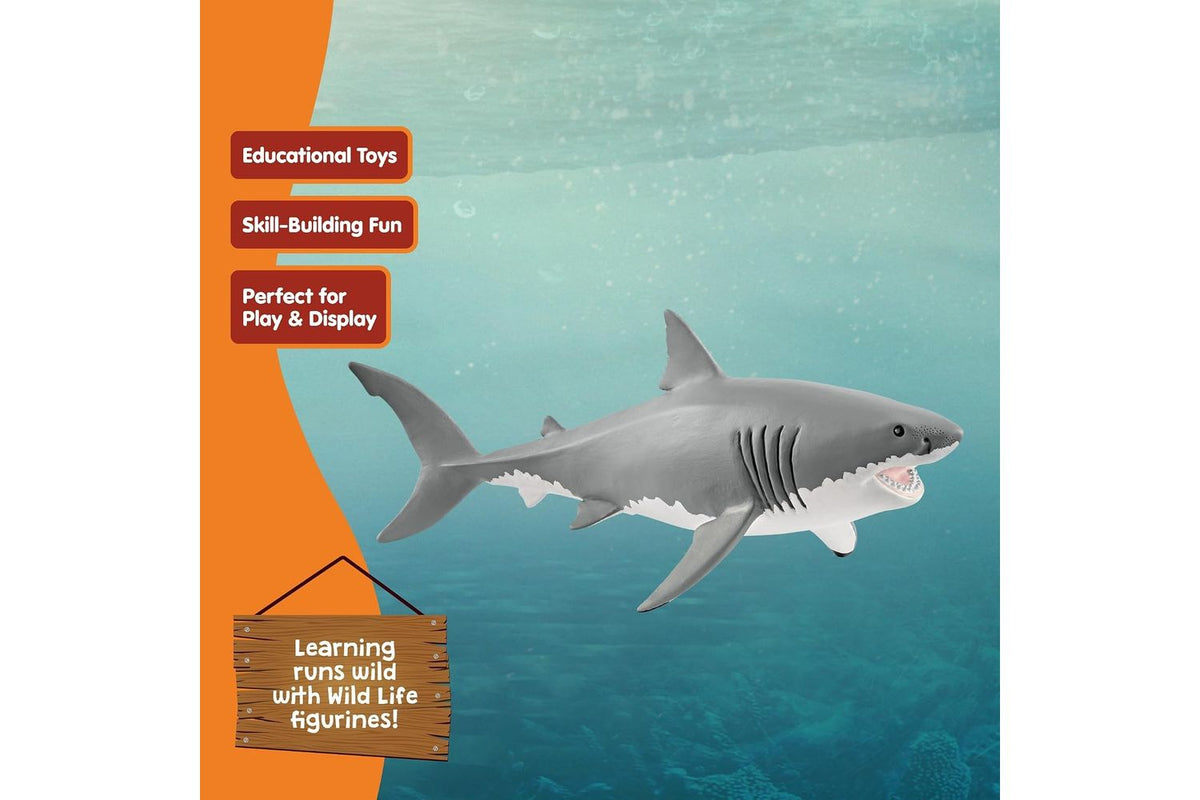 Schleich Wildlife Great White Shark 14809 | Toy Figure-5