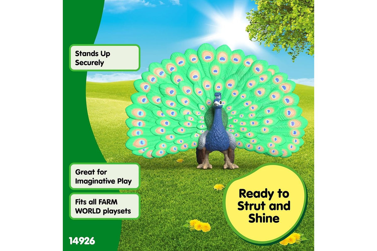 Schleich Farm World Peacock 14926 | Toy Figure-5