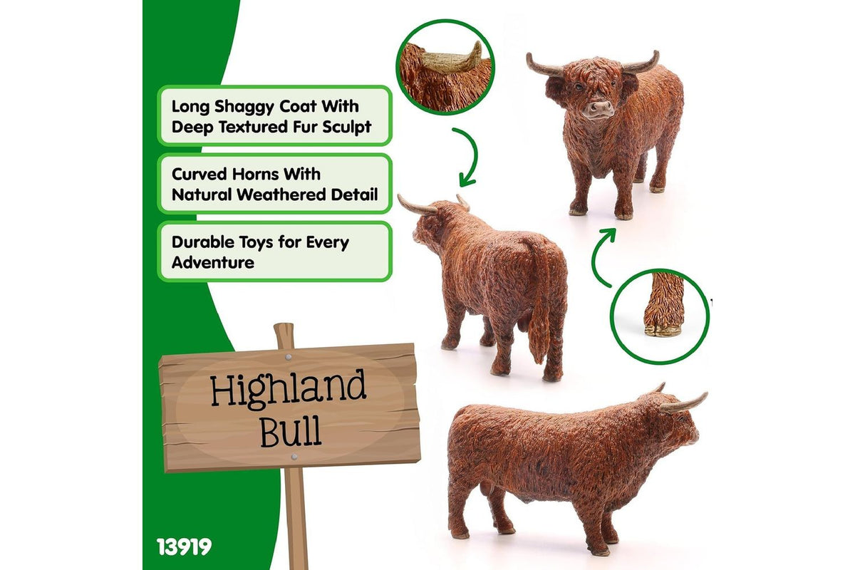 Schleich Farm World Highland Bull 13919 | Toy Figure-4