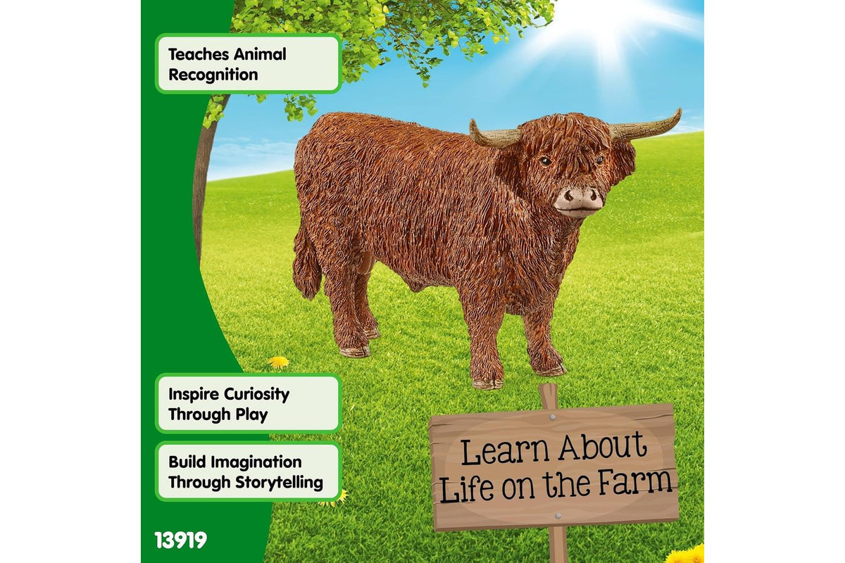 Schleich Farm World Highland Bull 13919 | Toy Figure-5