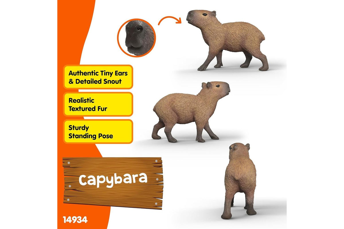 Schleich Wildlife Capybara 14934 | Animal Figure-4