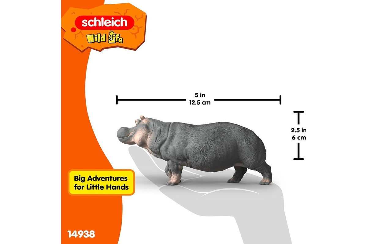 Schleich Wildlife Hippopotamus | Toy Figure-3