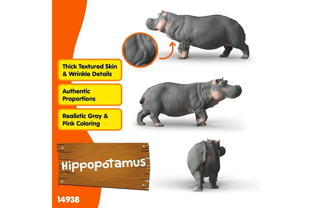Schleich Wildlife Hippopotamus | Toy Figure-4