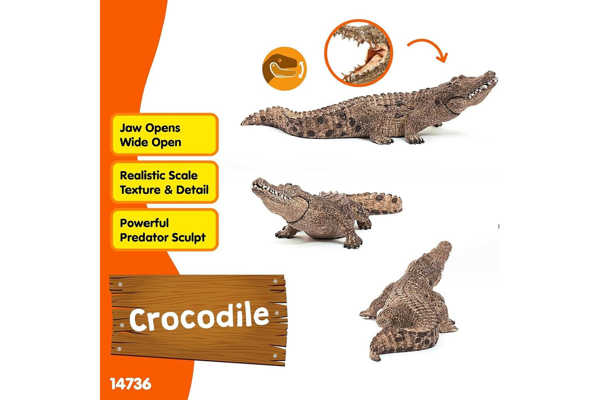 Schleich Wildlife Crocodile 14736 | Toy Figure-3