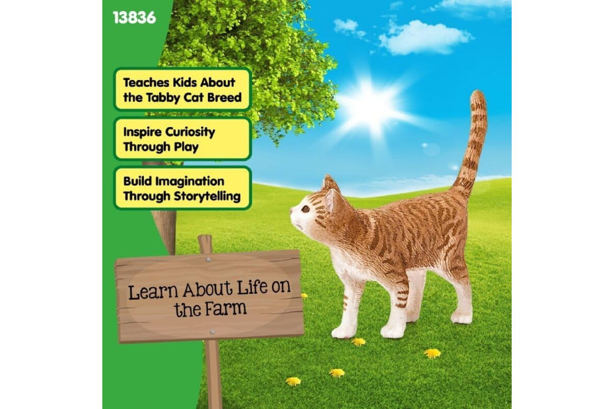 Schleich Farm World Cat 13836 | Toy Figure-3