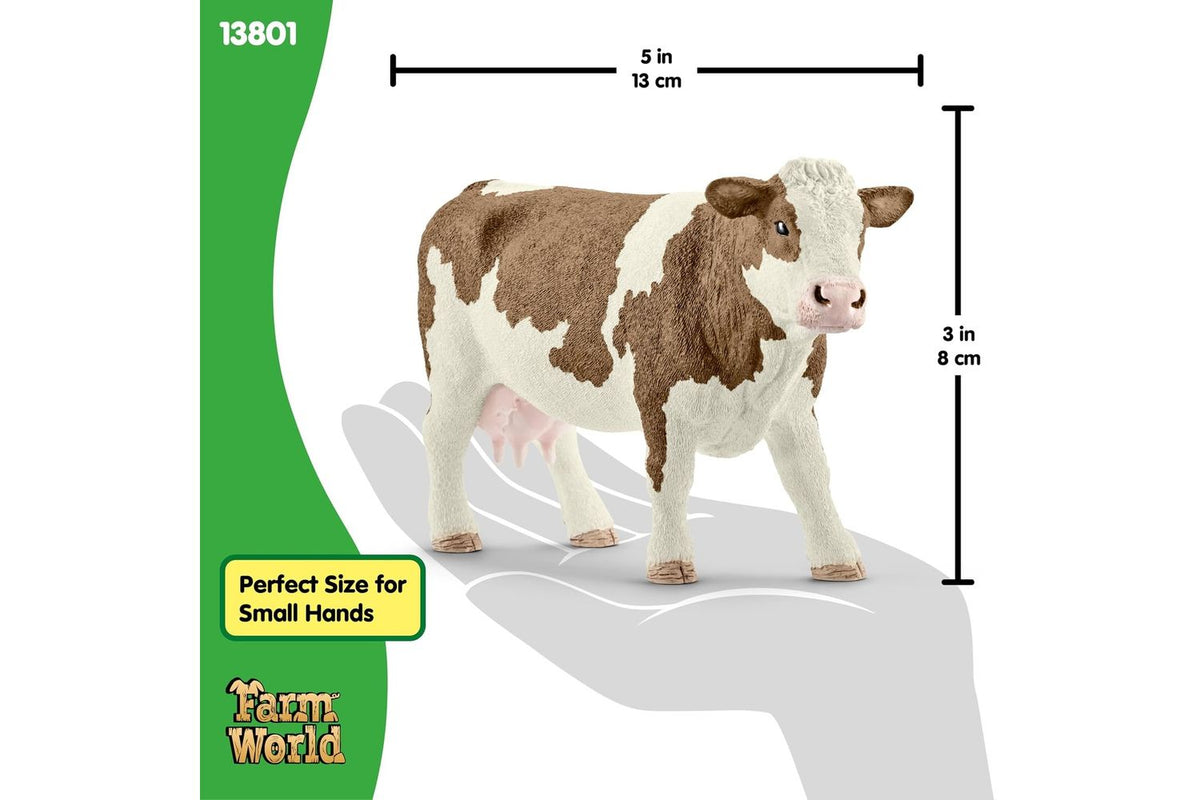 Schleich Farm World Simmental Cow 13801 | Figurine-3