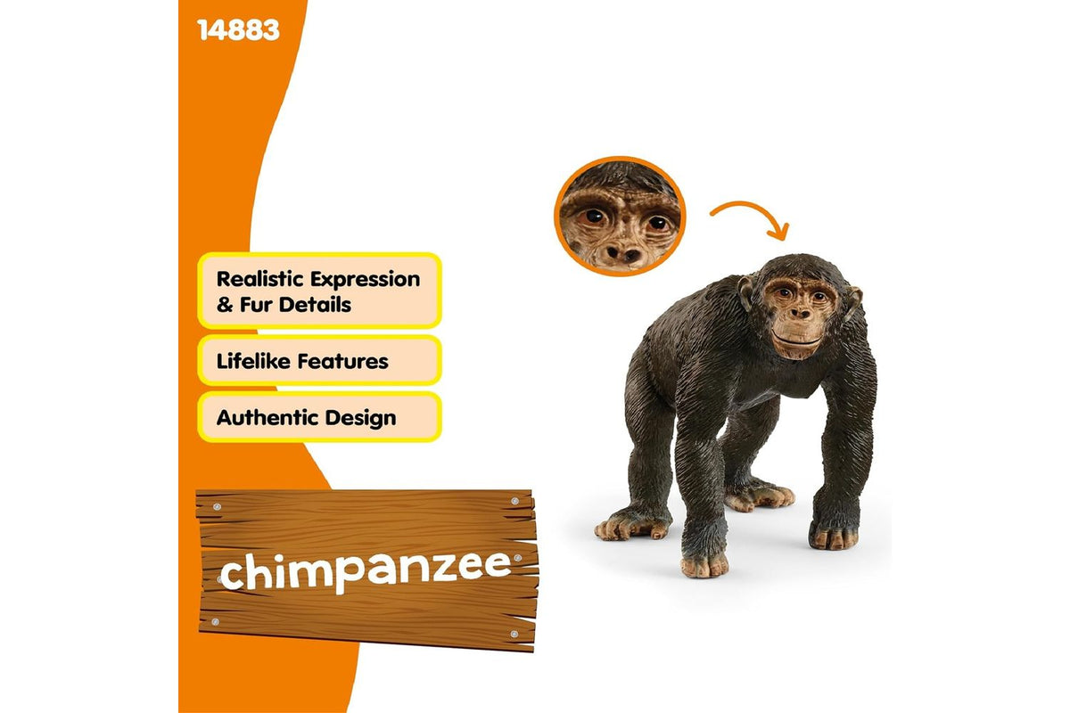 Schleich Wildlife Chimpanzee | Toy Figure-4