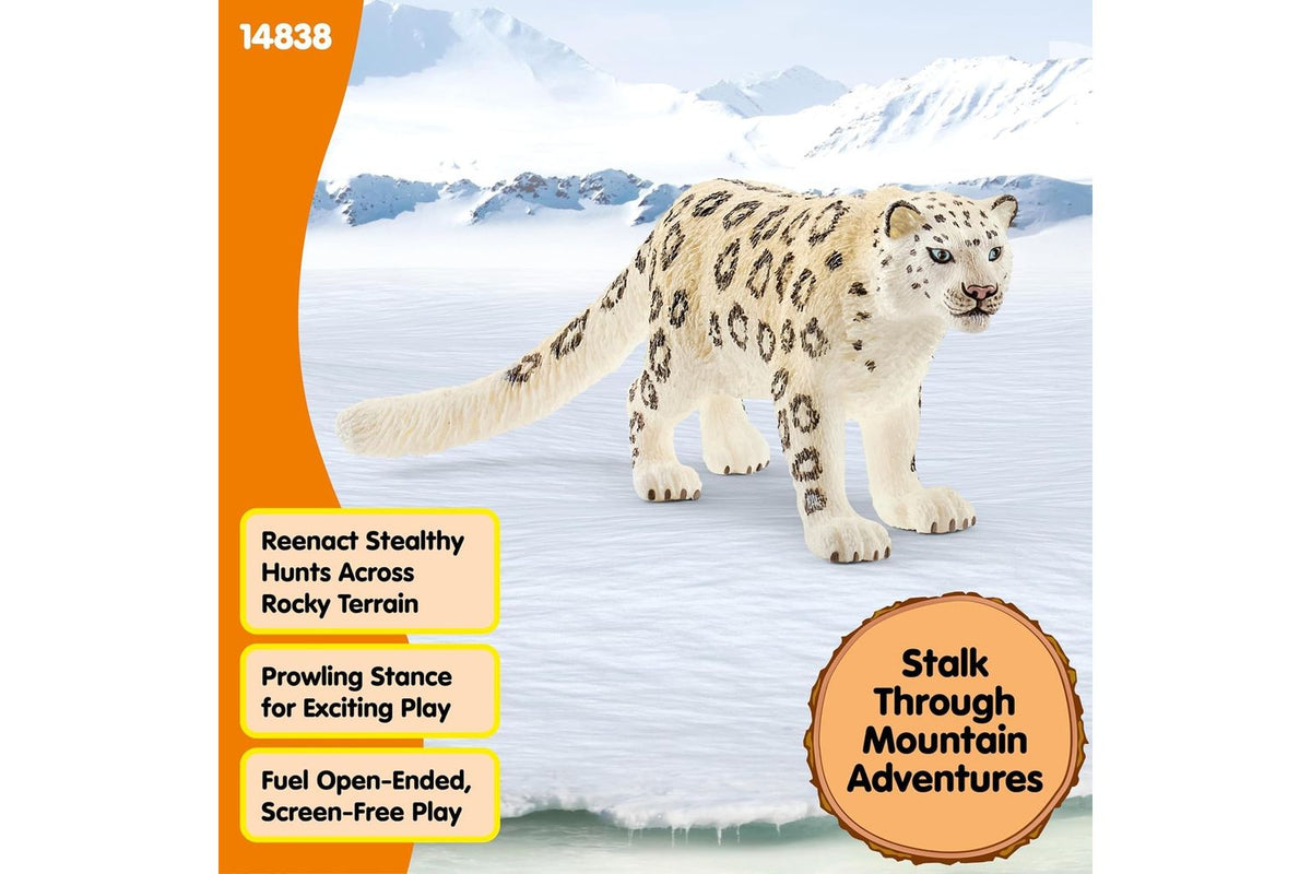 Schleich Wildlife Snow Leopard | Toy Figure-5