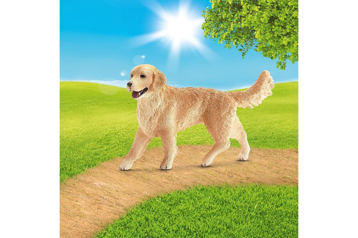 Schleich Farm World Female Golden Retriever | Toy Figure-2