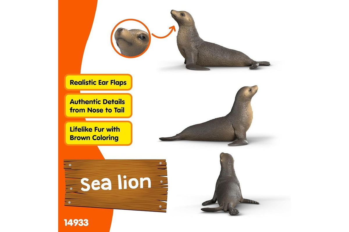 Schleich Wildlife Sea Lion | Toy Figure-4