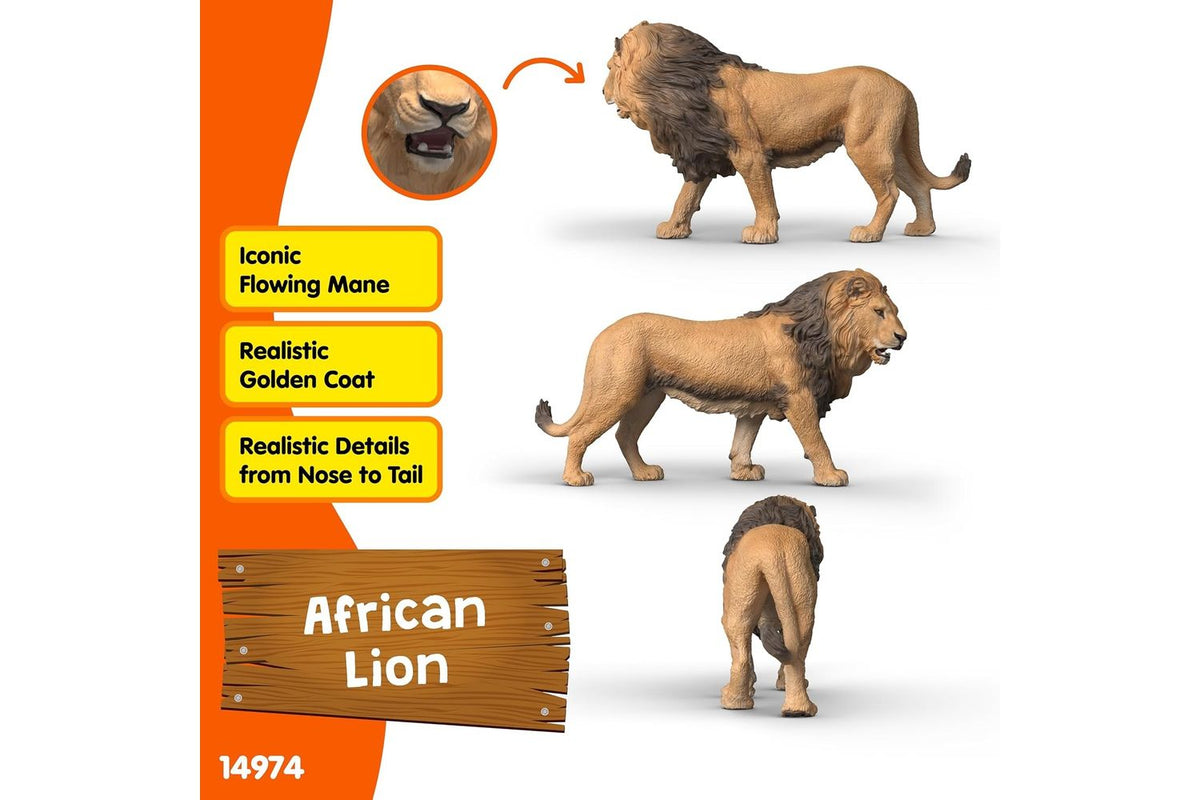 Schleich Wildlife African Lion | Toy Figure-4
