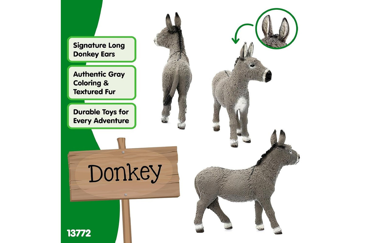 Schleich Farm World Donkey | Toy Figure-3