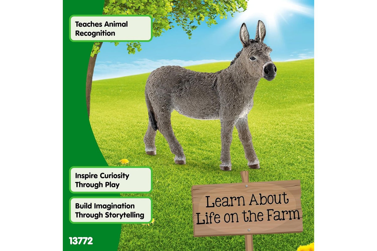 Schleich Farm World Donkey | Toy Figure-5