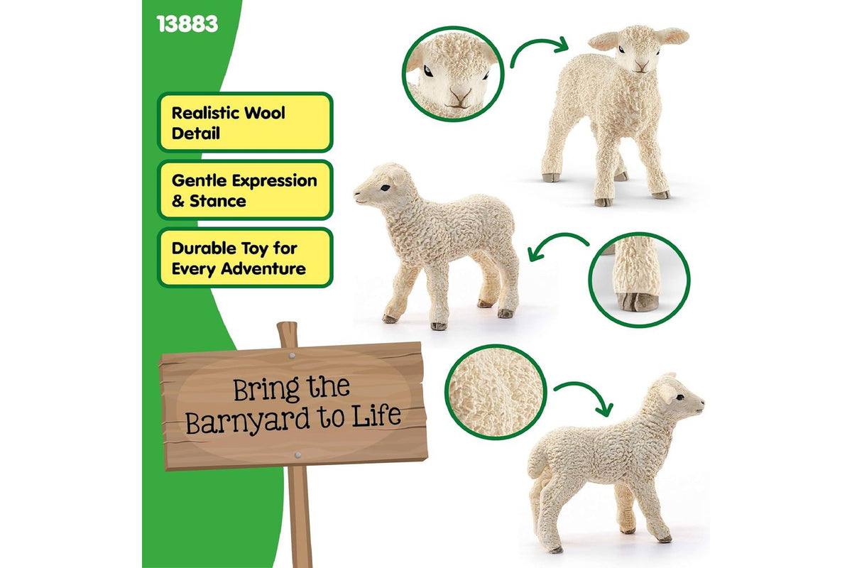 Schleich Farm World Lamb | Toy Figure-3