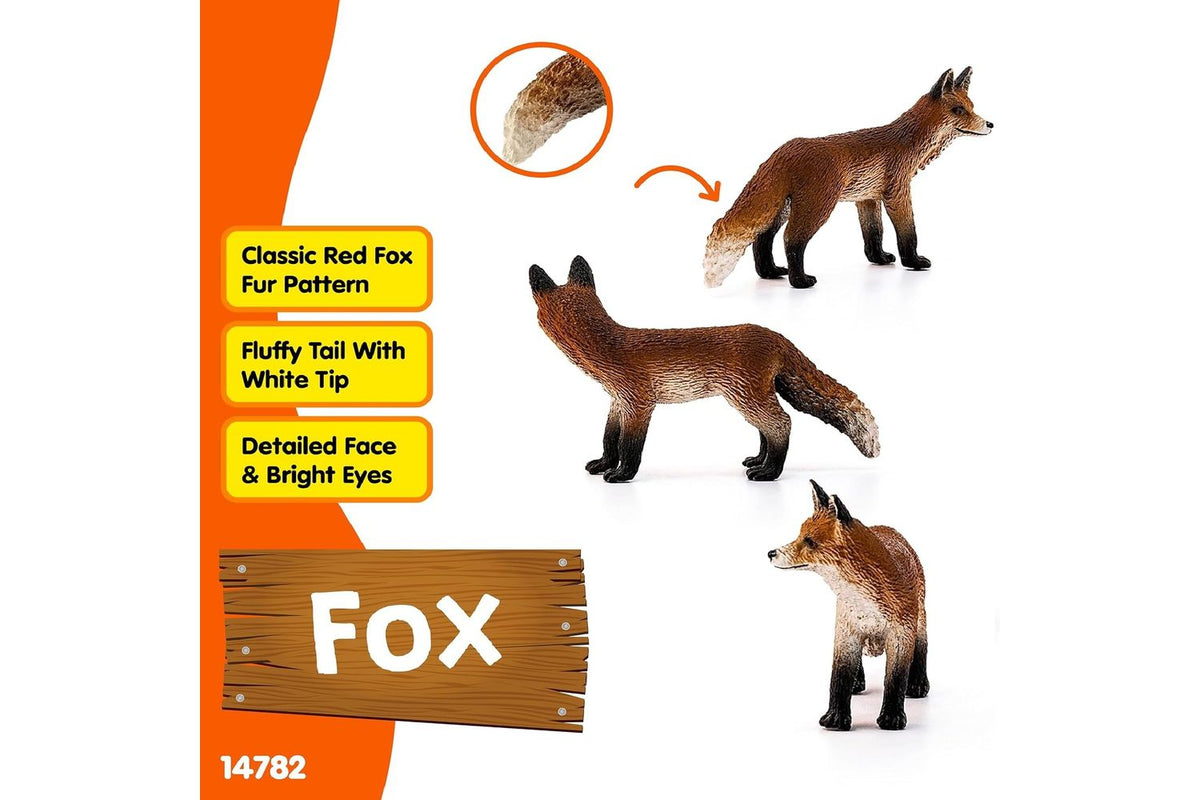 Schleich Wildlife Red Fox | Toy Figure-3