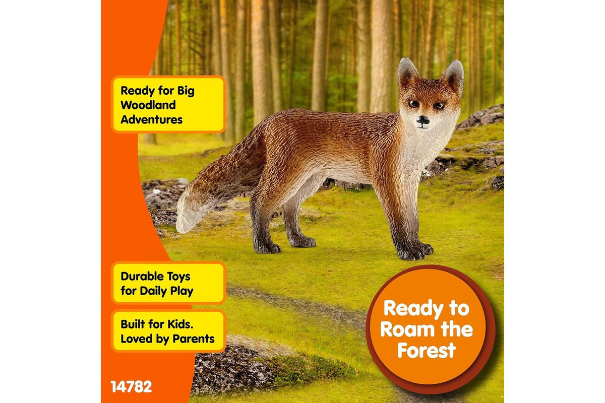 Schleich Wildlife Red Fox | Toy Figure-4