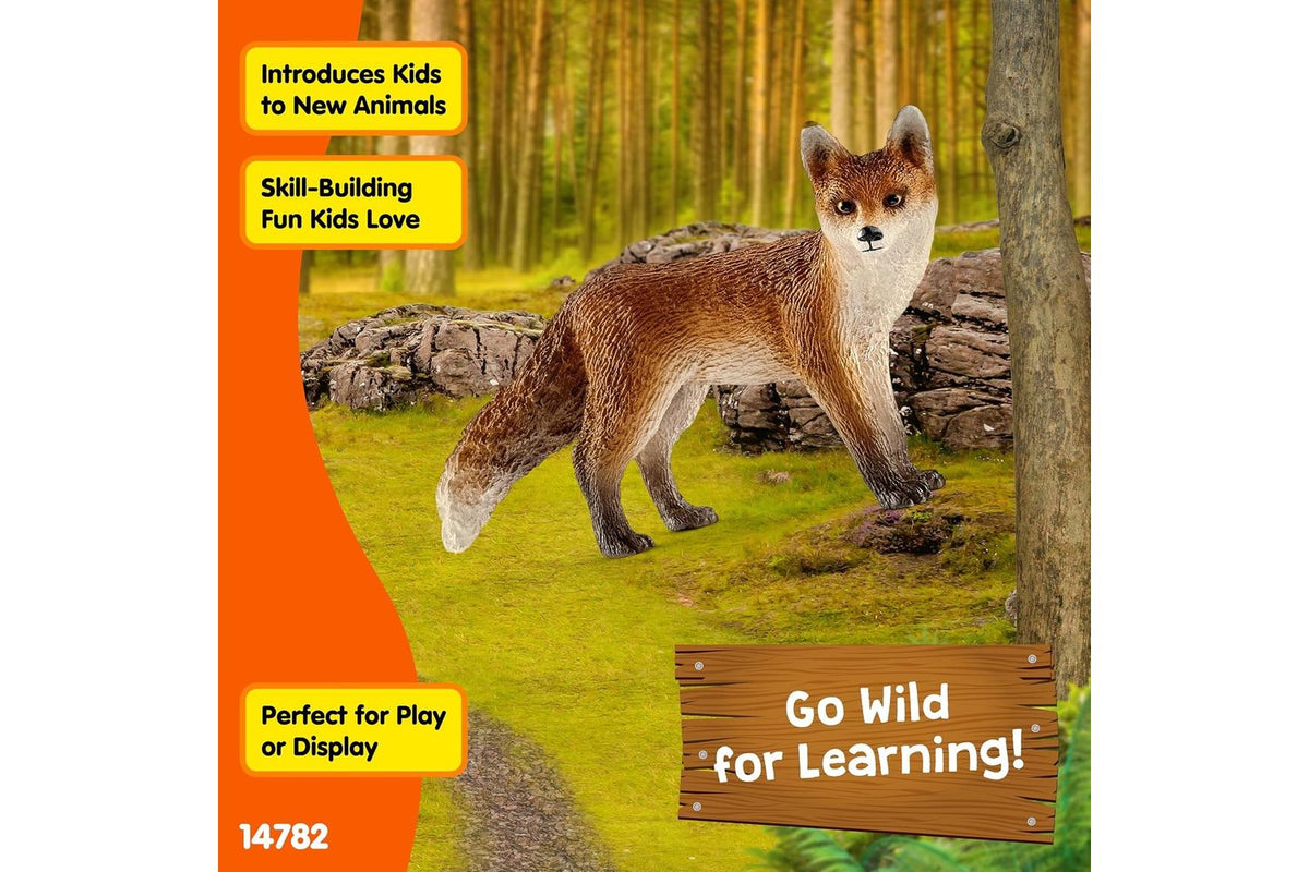 Schleich Wildlife Red Fox | Toy Figure-5