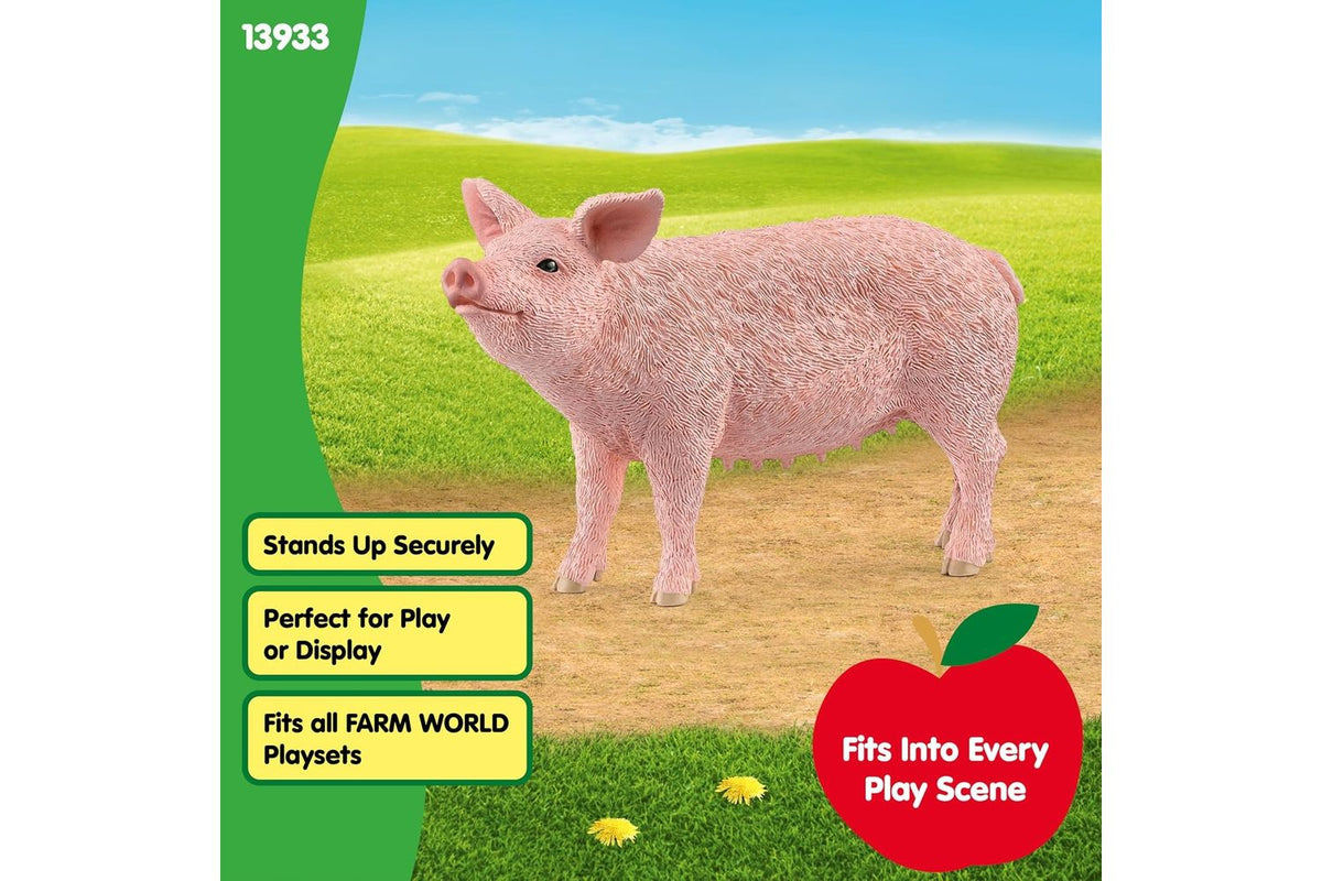 Schleich Farm World Pig Figure | Toy Figure-3