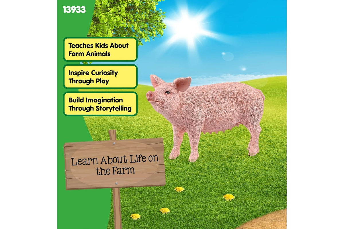Schleich Farm World Pig Figure | Toy Figure-4