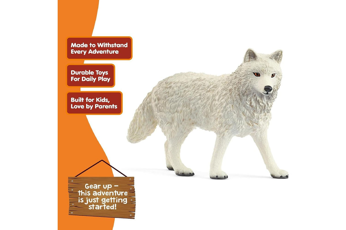 Schleich Wildlife Arctic Wolf | Toy Figure-4