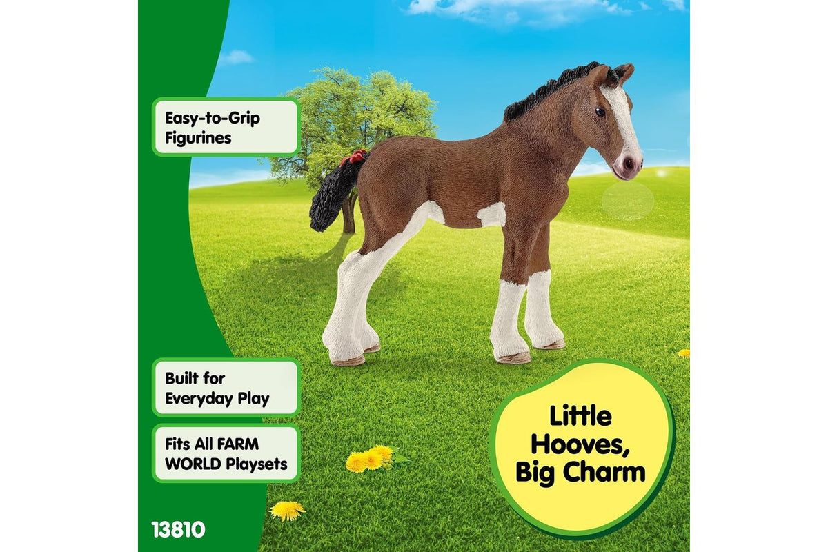 Schleich Farm World Clydesdale Foal 13810 | Toy Figure-5