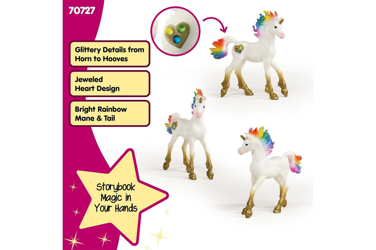 Schleich Bayala Rainbow Love Unicorn Foal 70727 | Unicorn Foal Figure-4
