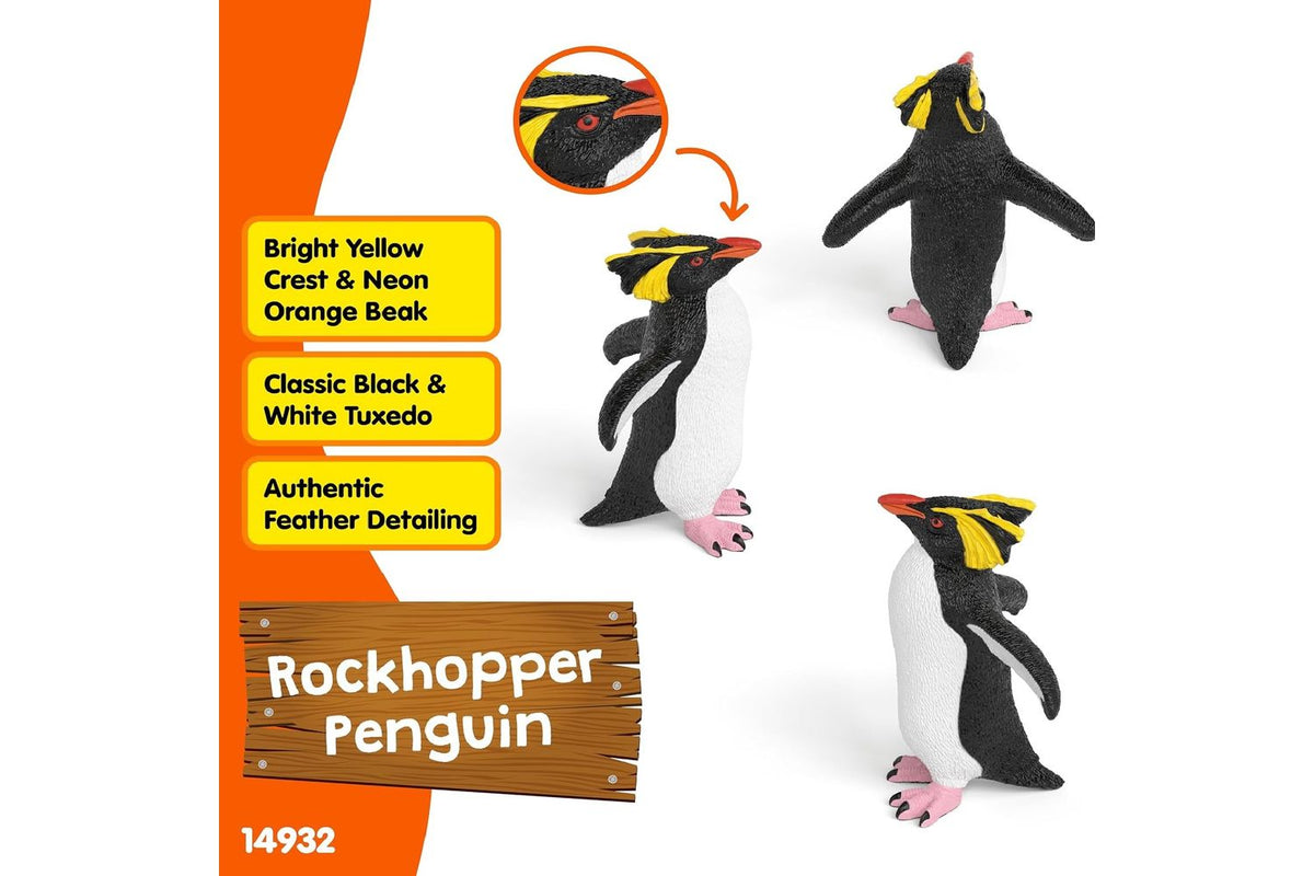 Schleich Wildlife Rockhopper Penguin | Toy Figure-4
