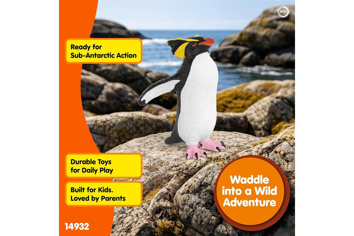 Schleich Wildlife Rockhopper Penguin | Toy Figure-5