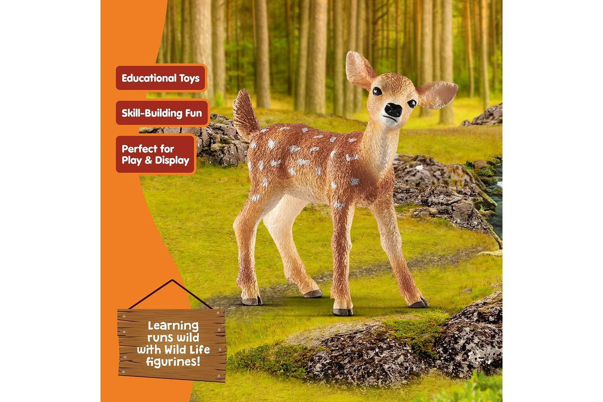 Schleich Wildlife White-tailed Fawn | Toy Figure-5