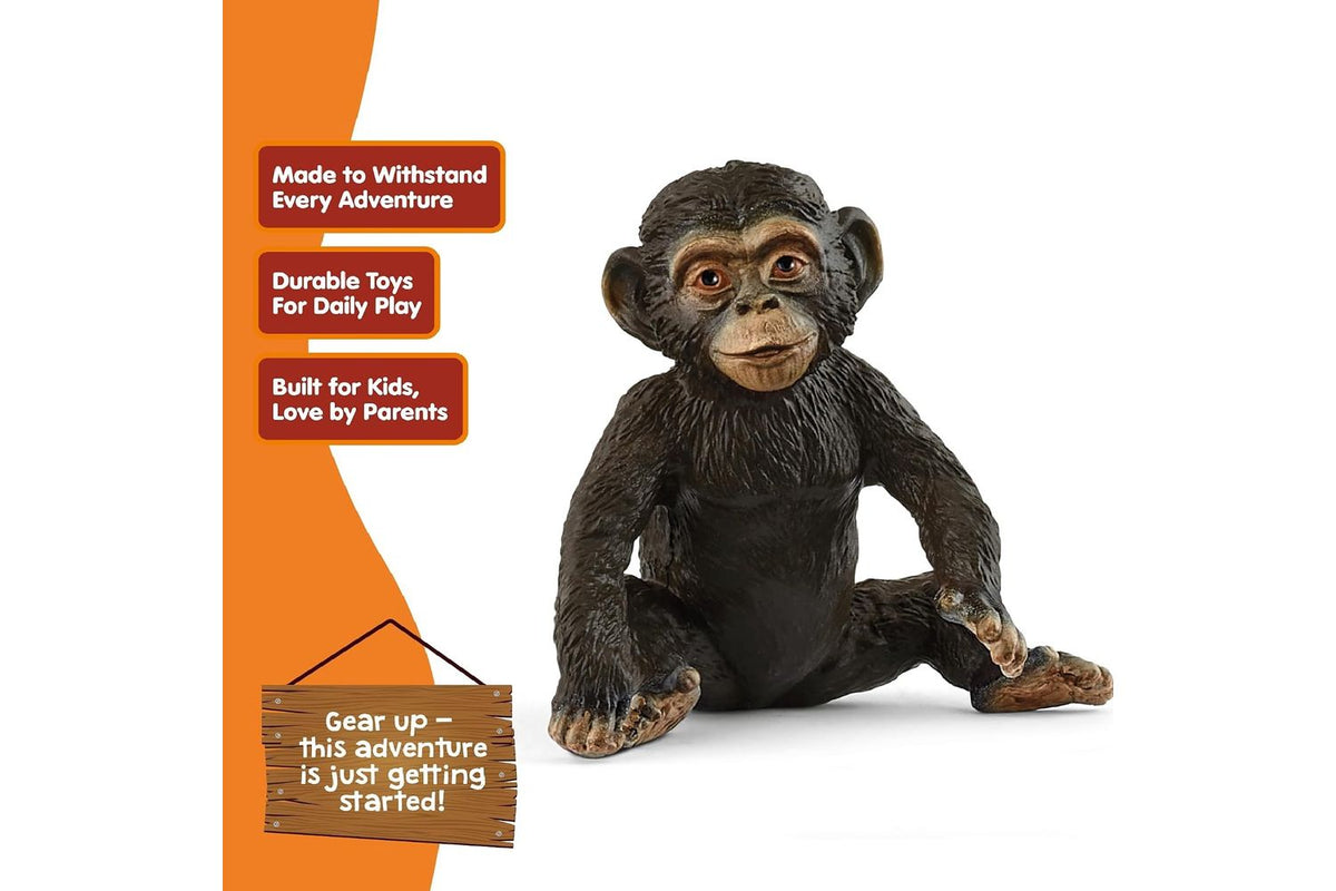 Schleich Wildlife Chimpanzee Cub | Toy Figure-4