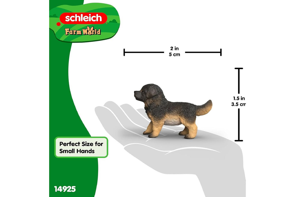 Schleich Farm World German Shepherd Puppy | Toy Figure-3