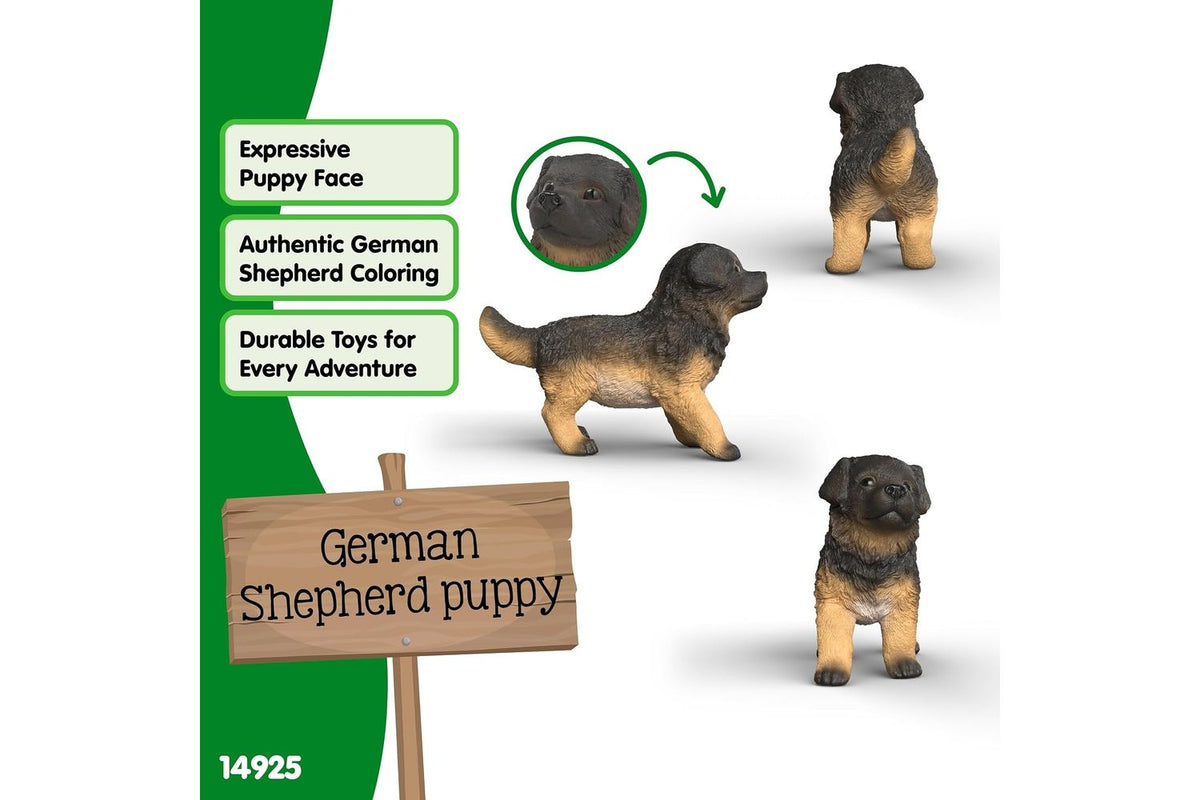 Schleich Farm World German Shepherd Puppy | Toy Figure-4