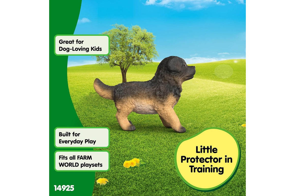 Schleich Farm World German Shepherd Puppy | Toy Figure-5