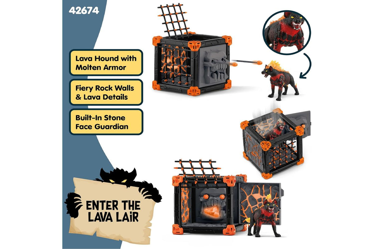 Schleich Eldrador Battlecave Lava Hyena | Toy Playset-3