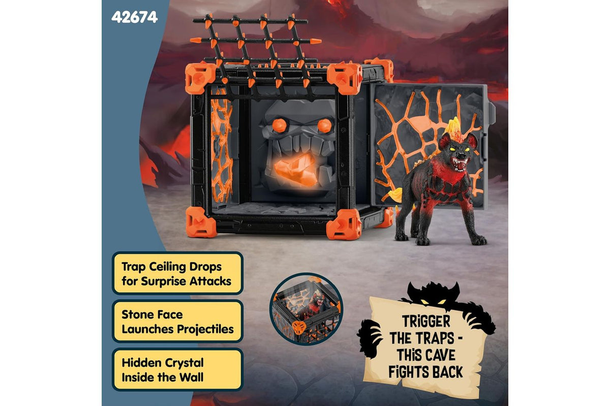 Schleich Eldrador Battlecave Lava Hyena | Toy Playset-5