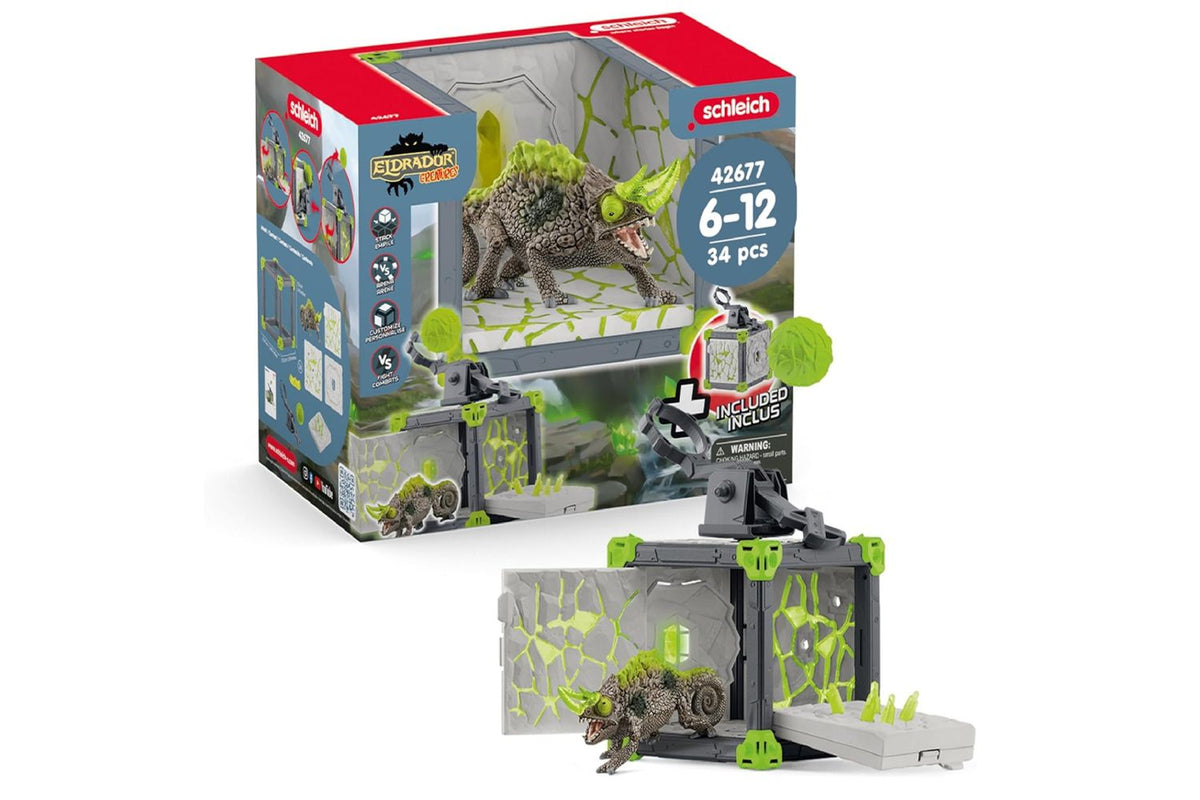 Schleich Eldrador Battlecave Stone Chameleon | Toy Playset