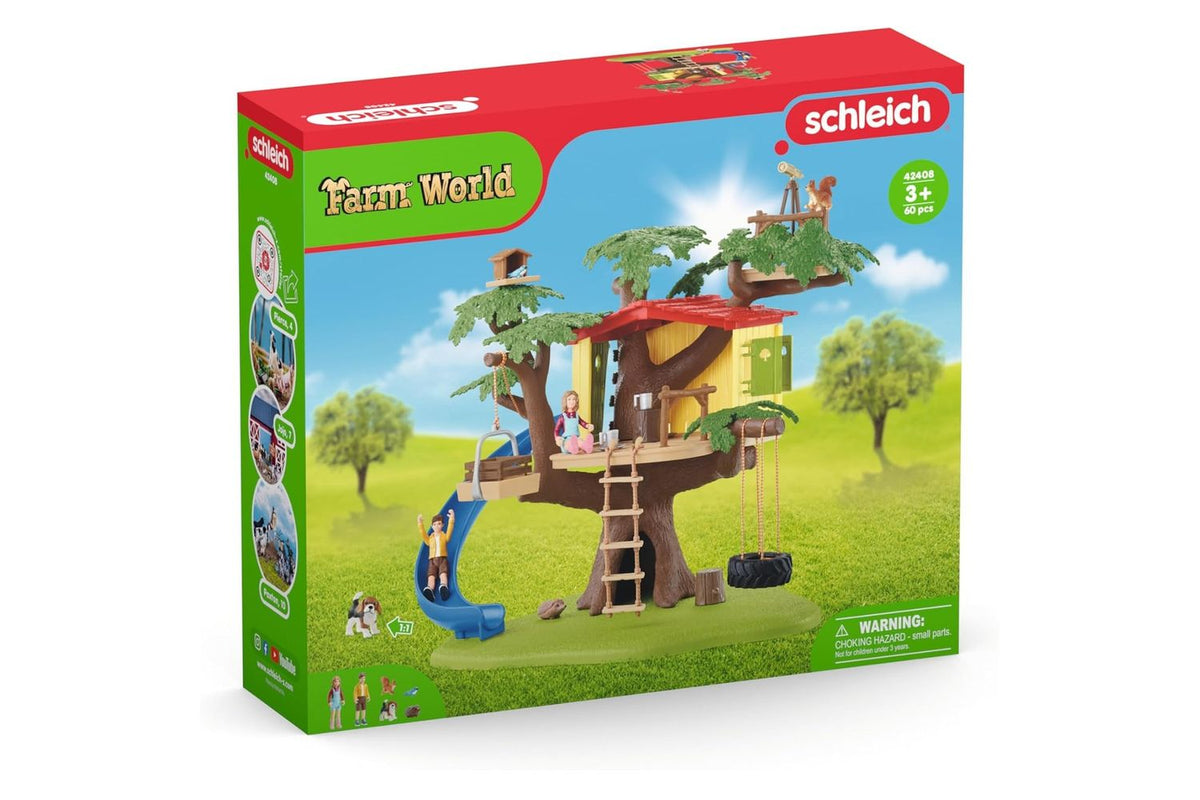 Schleich Farm World Adventure Treehouse | Toy Playset-5