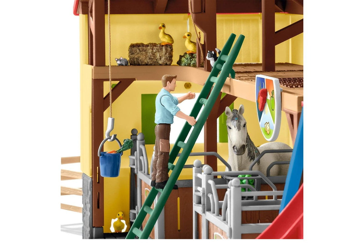 Schleich Farm World Horse Stable | Toy Playset-5