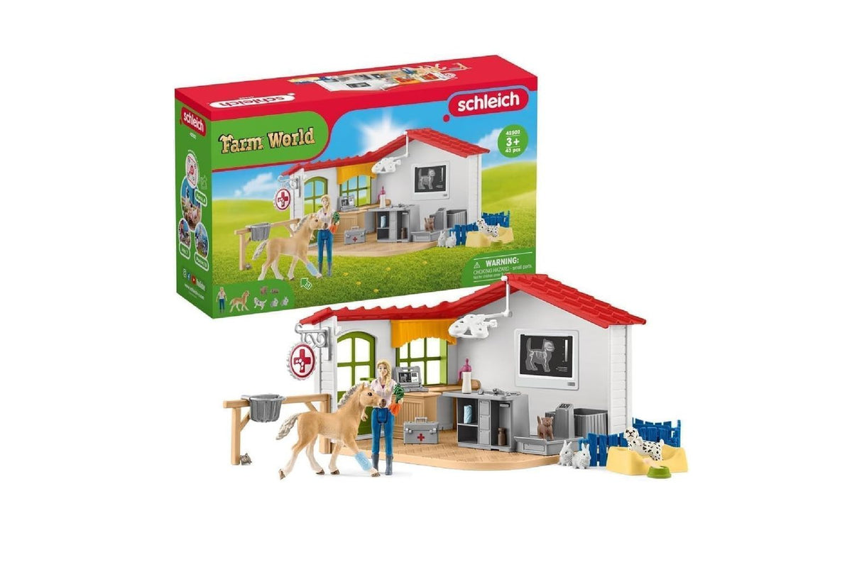 Schleich Farm World Veterinarian Practice With Pets | Toy Playset