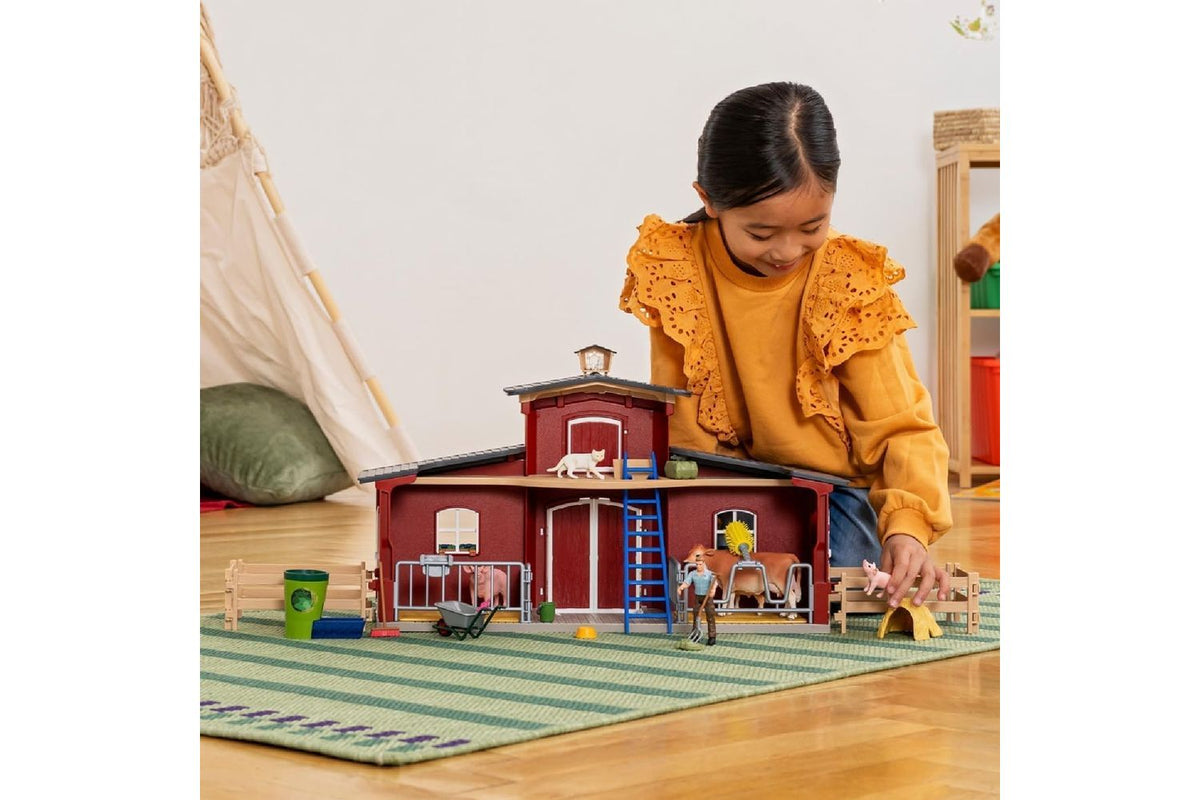 Schleich Farm World Large Red Barn | Toy Playset | Large-2