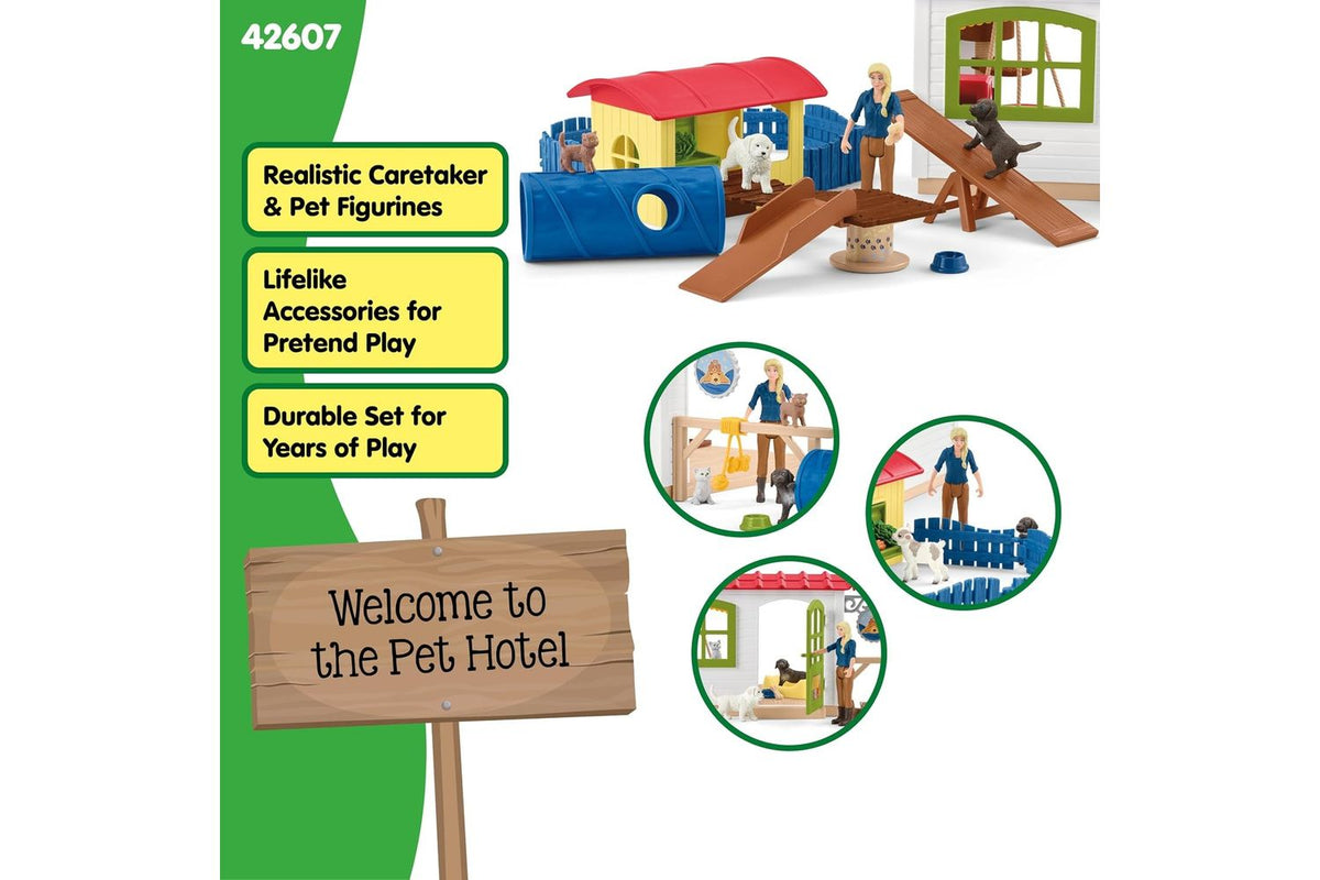 Schleich Farm World Pet Hotel | Toy Playset-3