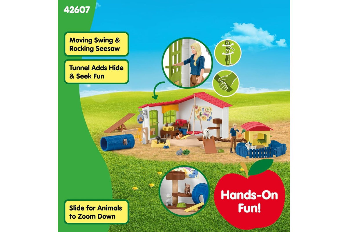 Schleich Farm World Pet Hotel | Toy Playset-4