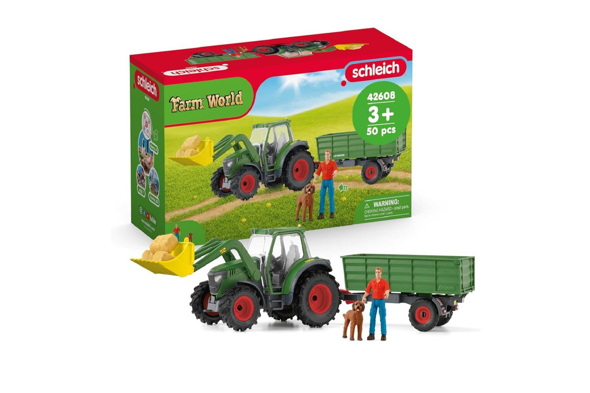 Schleich Farm World Tractor With Trailer | Toy Playset
