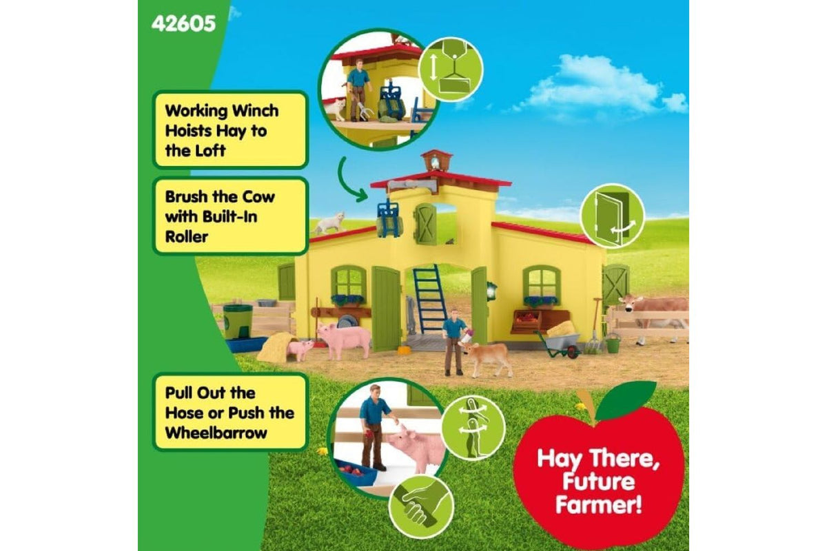 Schleich Farm World Large Farm With Animals And Accessories | Toy Playset-3