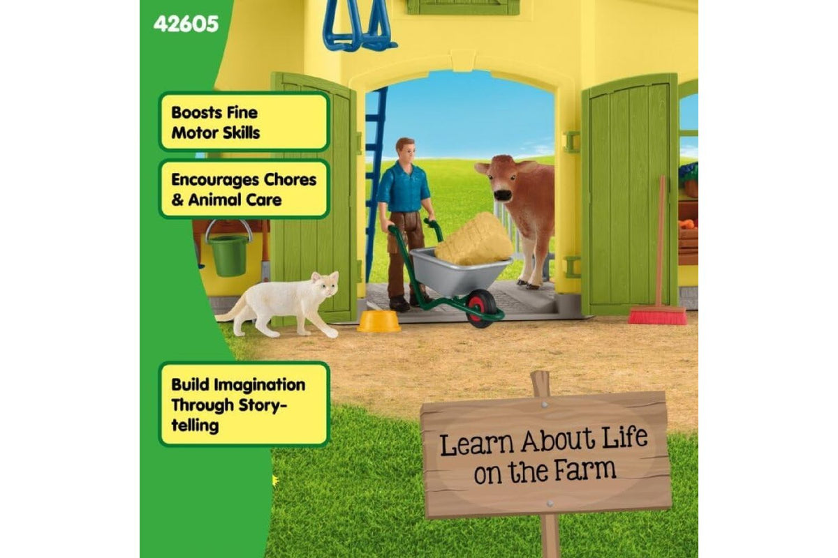 Schleich Farm World Large Farm With Animals And Accessories | Toy Playset-4