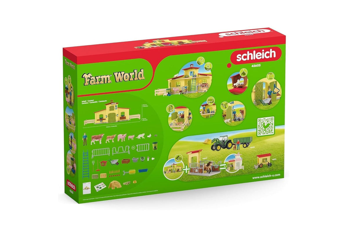 Schleich Farm World Large Farm With Animals And Accessories | Toy Playset-5