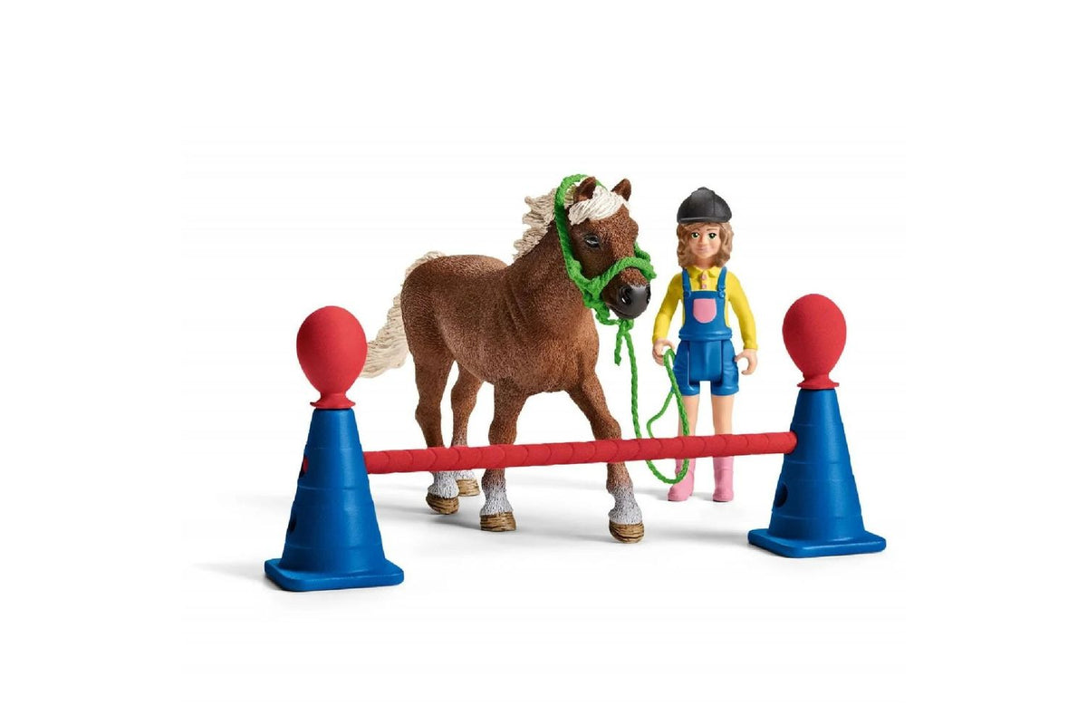 Schleich Horse Club Pony Agility Training | Toy Playset-2