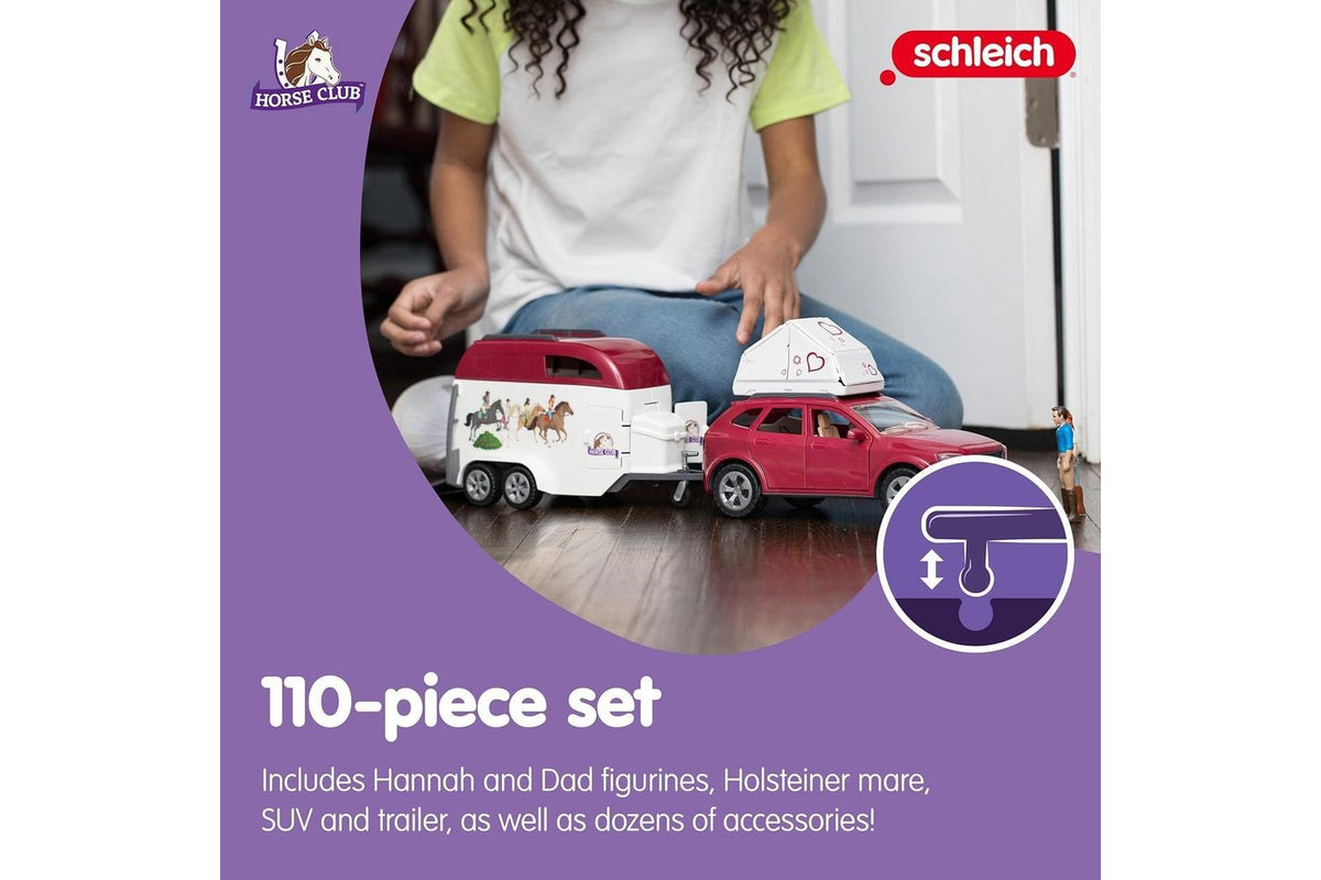 Schleich Horse Club Horse Adventures With Car And Trailer | Toy Playset-4