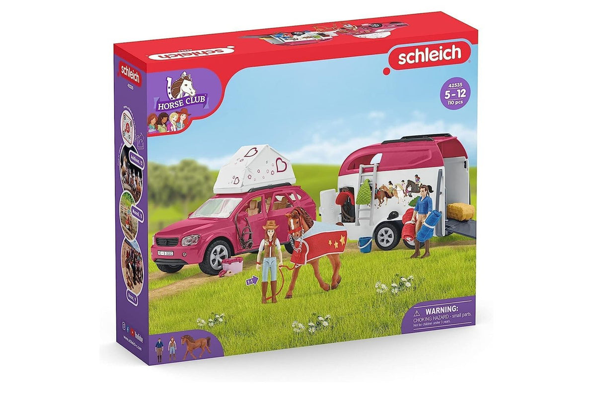 Schleich Horse Club Horse Adventures With Car And Trailer | Toy Playset-5