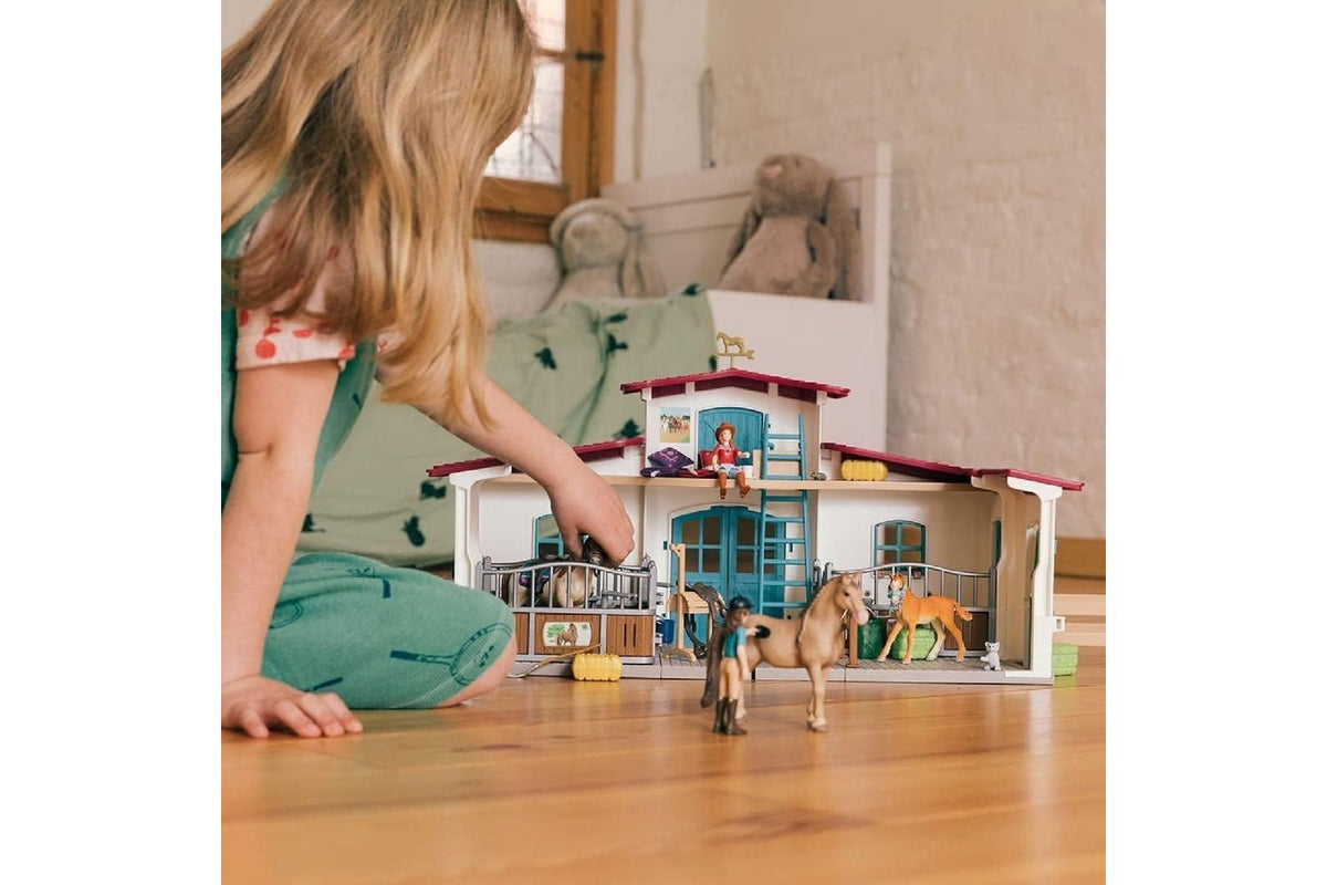 Schleich Horse Club Lakeside Riding Center | Toy Playset | Plastic-2